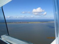 Nordsee 2017 (159)  Wangerooge vor Eindrehen in Gegenanflug, Sicht von Sden